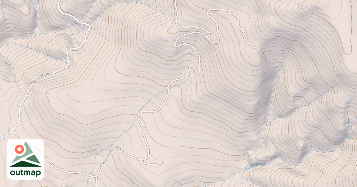 Map of HOWARD FLAT SPUR A