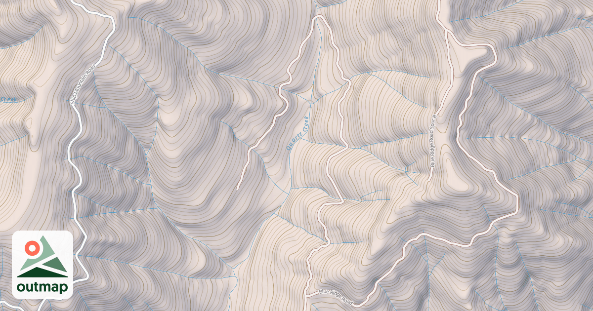 Map of BLUE RIDGE