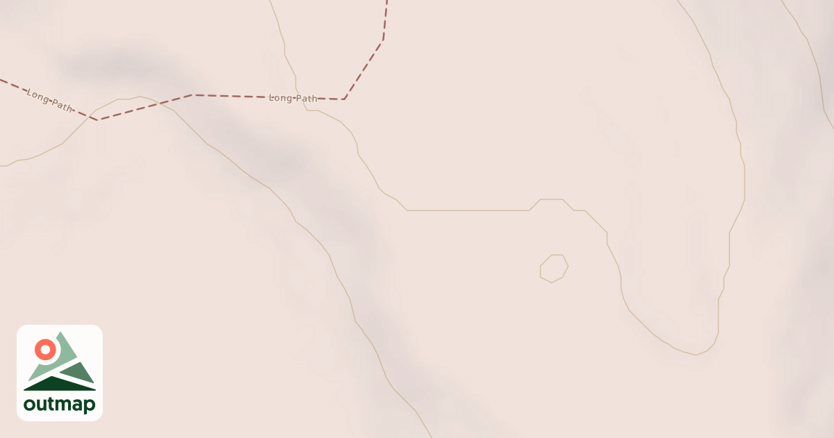Map of Unmarked Snowmobile Loop Trail