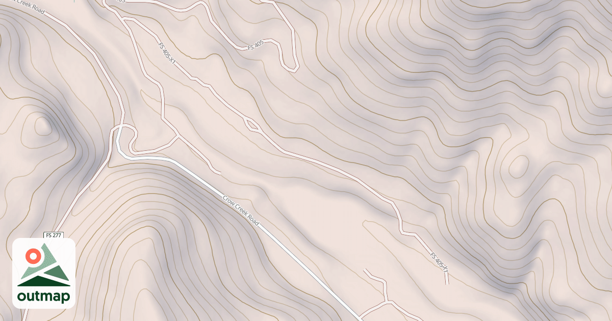 Map of WEASEL CREEK SPUR X1