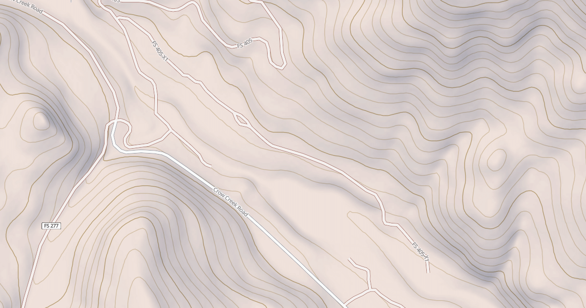 Map preview of WEASEL CREEK SPUR X1