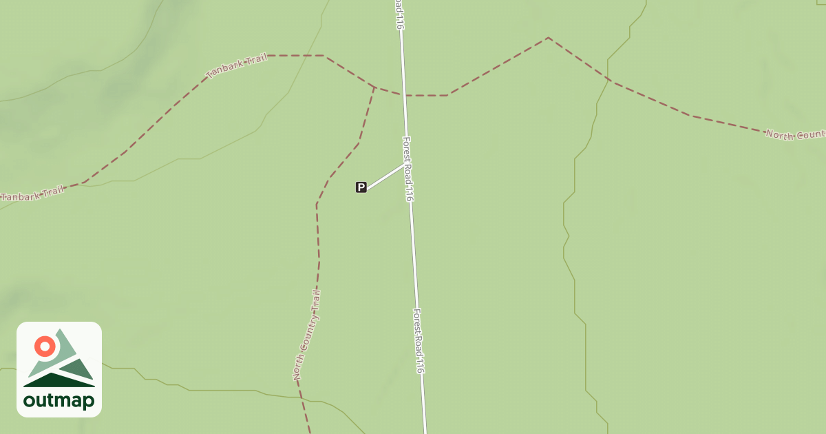 Map of Allegheny Snowmobile Loop