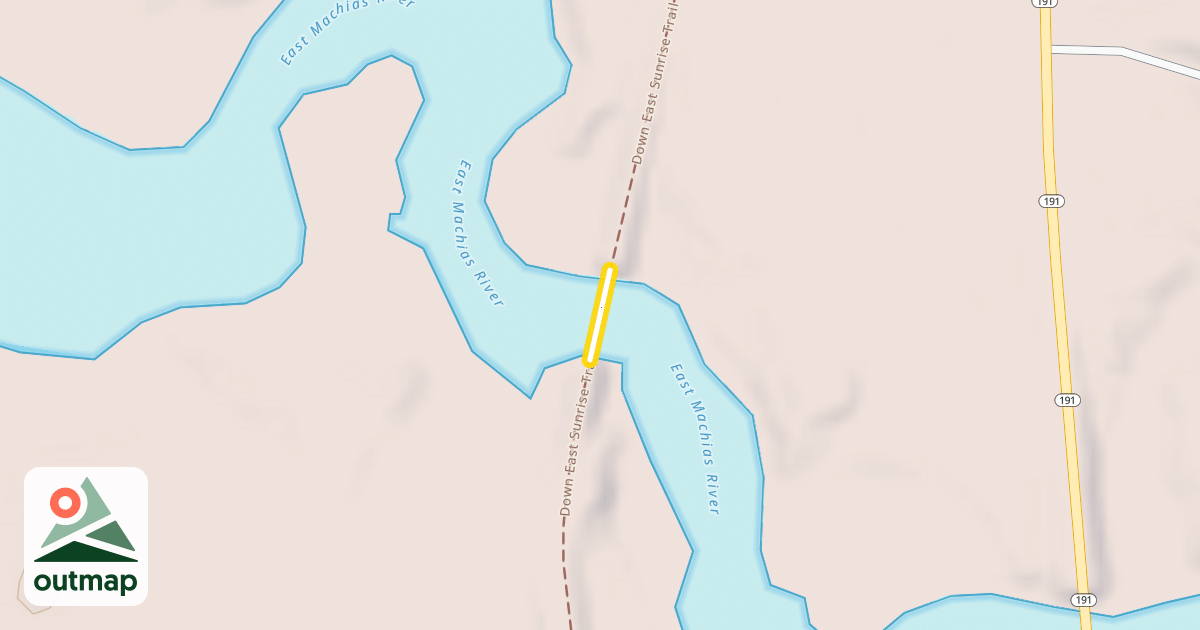 Map of Down East Sunrise Trail