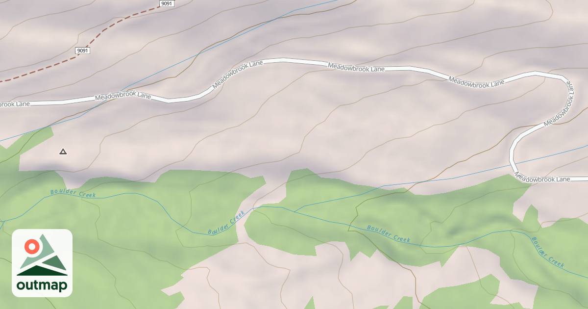 Map of BOULDER CREEK SPUR