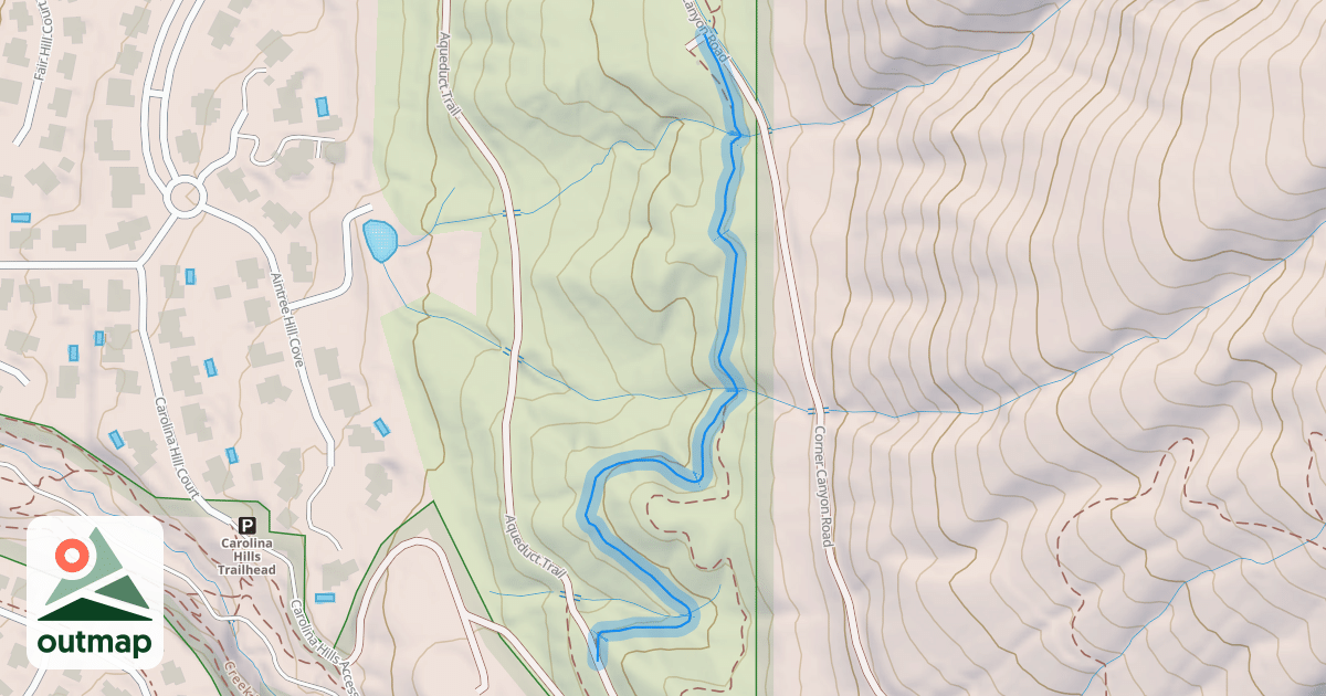 Map of Bonneville Shoreline Trail - Draper Section