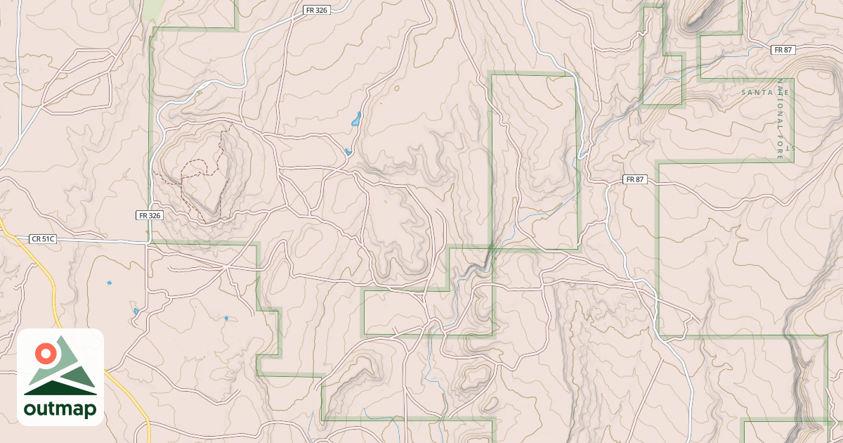 Map of GLORIETA MESA