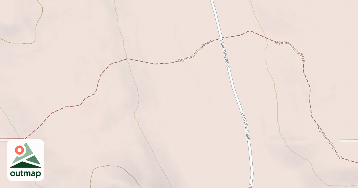 Map of Ogemaw Hills Trail