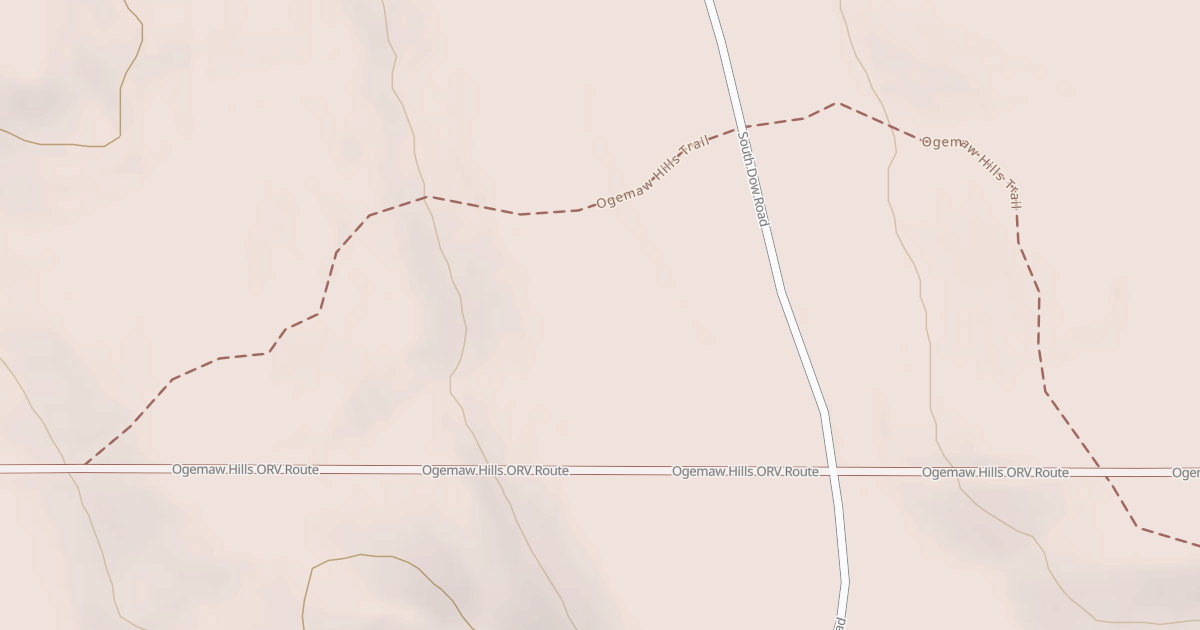 Map preview of Ogemaw Hills Trail
