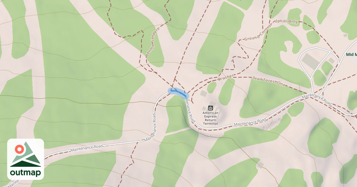Map of Maintenance Road