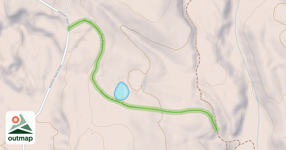 Map of Garden Gulch Tie Trail