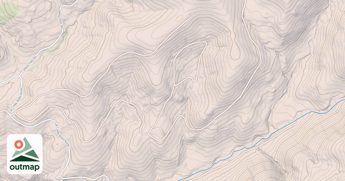 Map of CAT CREEK RIDGE