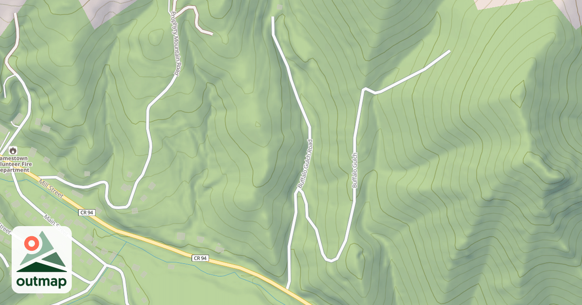 Map of BUFFALO GULCH