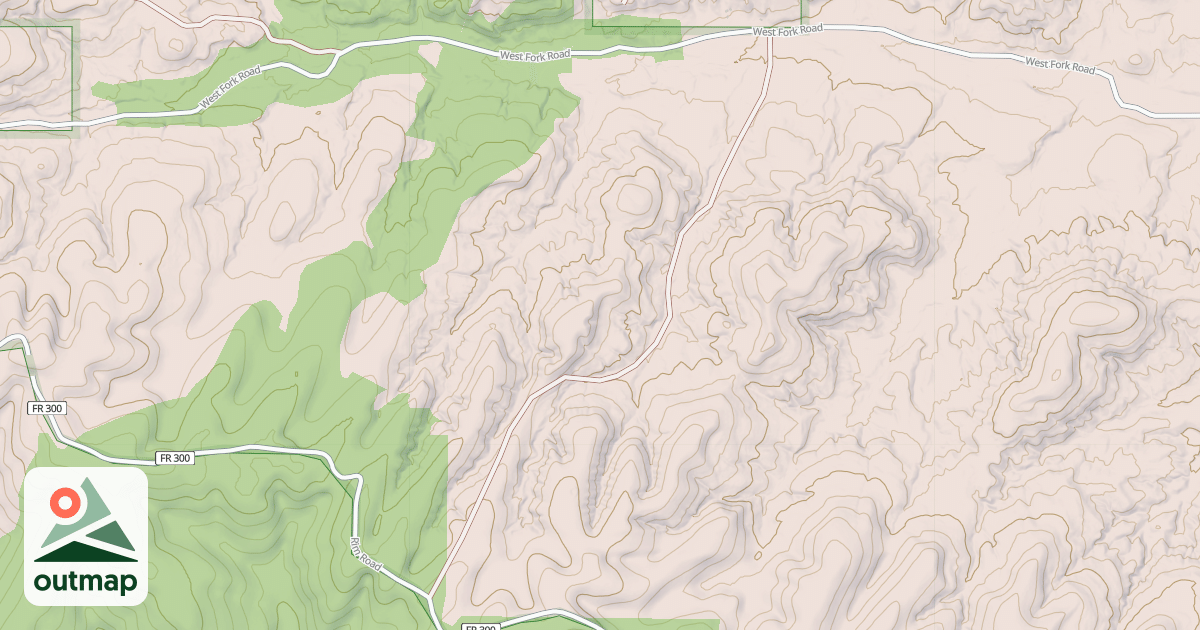 Map of ASHURST T.S.