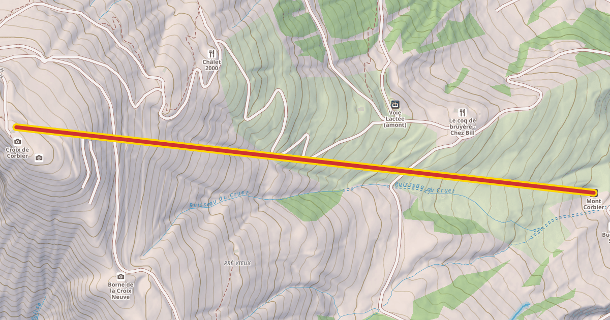 Map preview of Mont Corbier