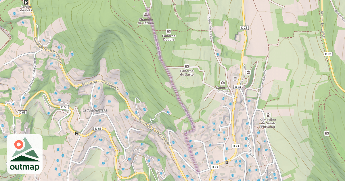 Map of Chemin de Narcel