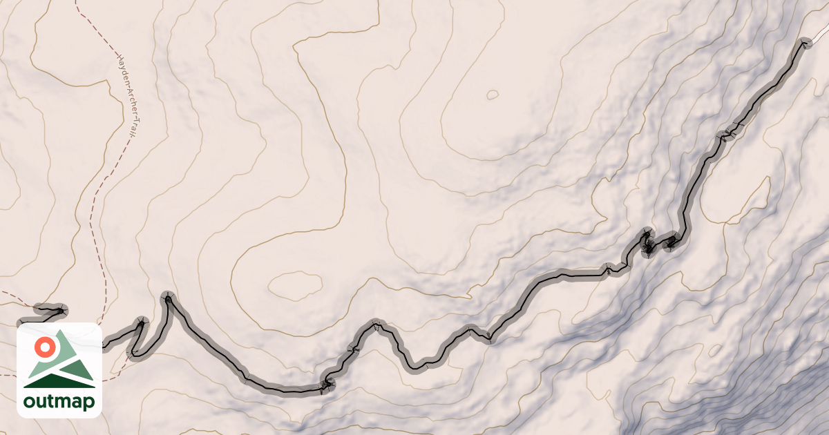 Map of Flash of Gold Trail