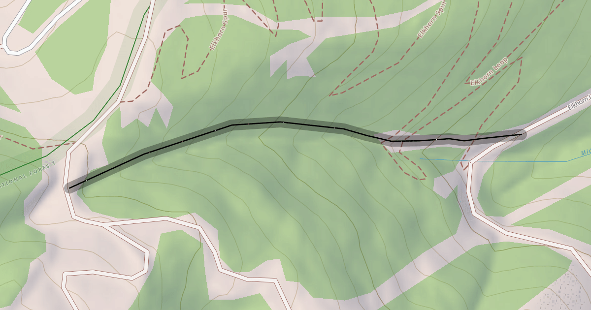 Map preview of Lower Bearcat Gully