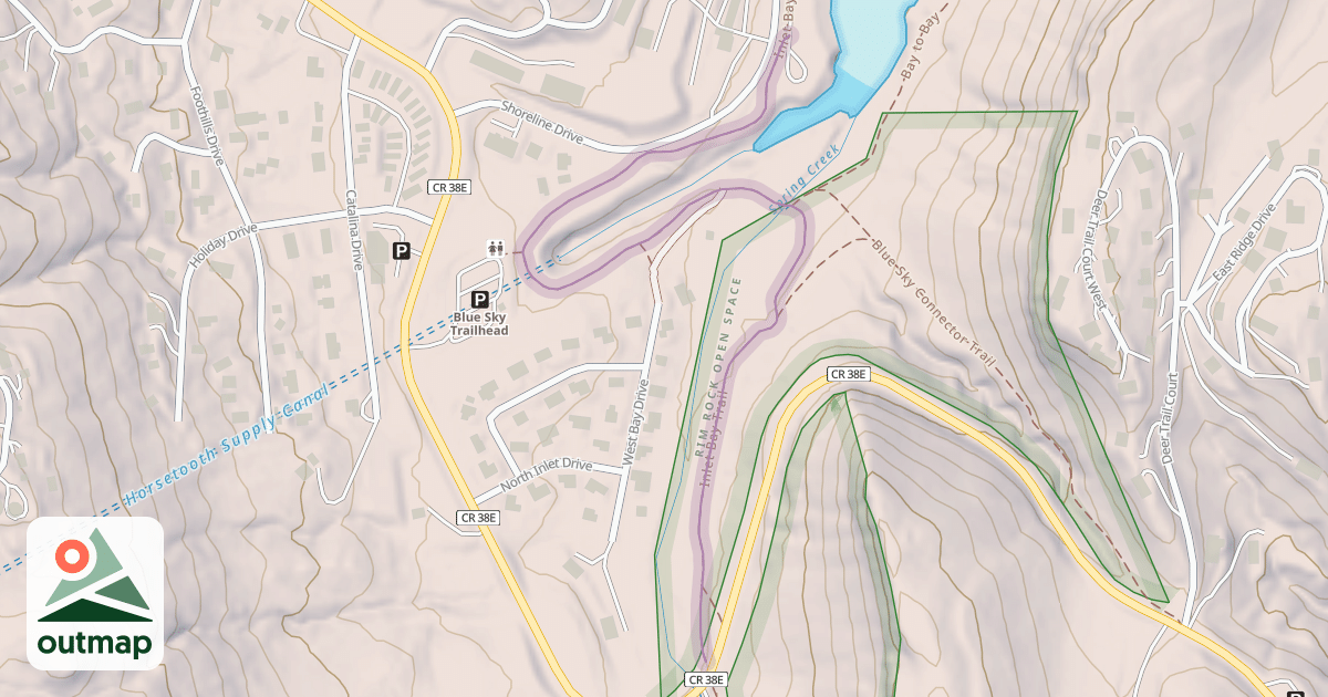 Map of Inlet Bay Trail
