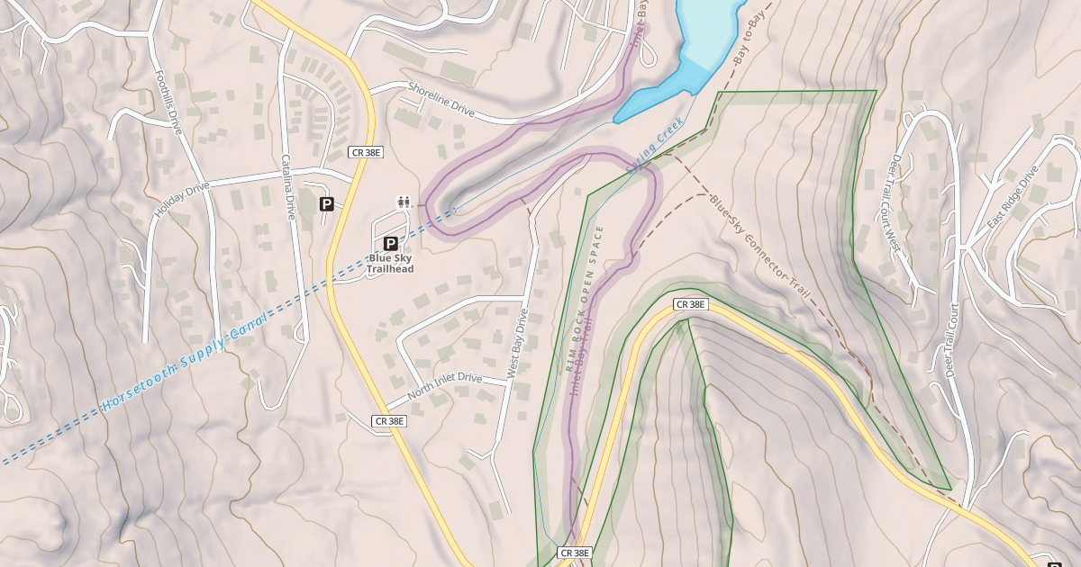 Map preview of Inlet Bay Trail