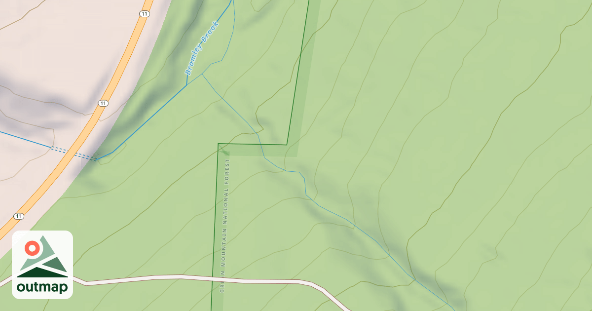 Map of Bromley Brook