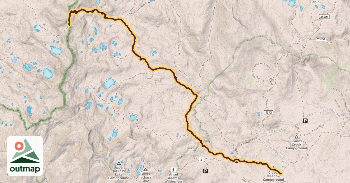 Map of California Riding and Hiking Trail