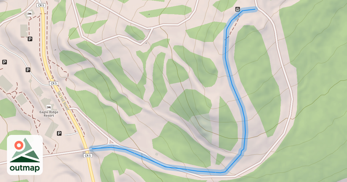Map of Upper Bridge Run