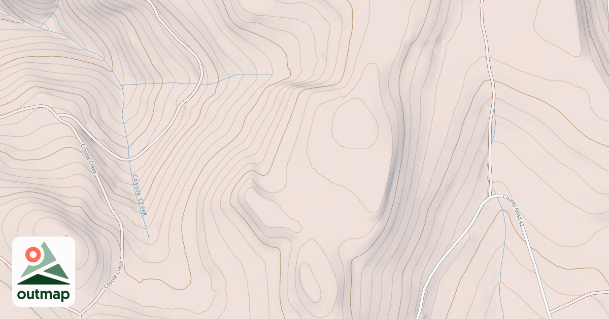 Map of COYOTE CREEK EAST