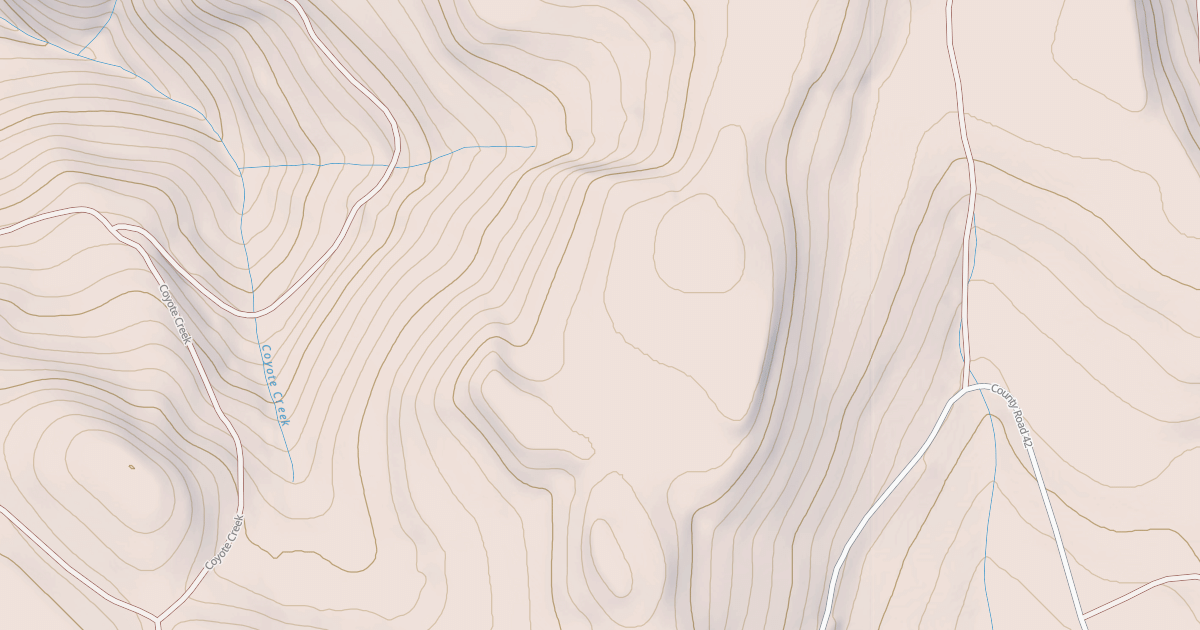 Map preview of COYOTE CREEK EAST