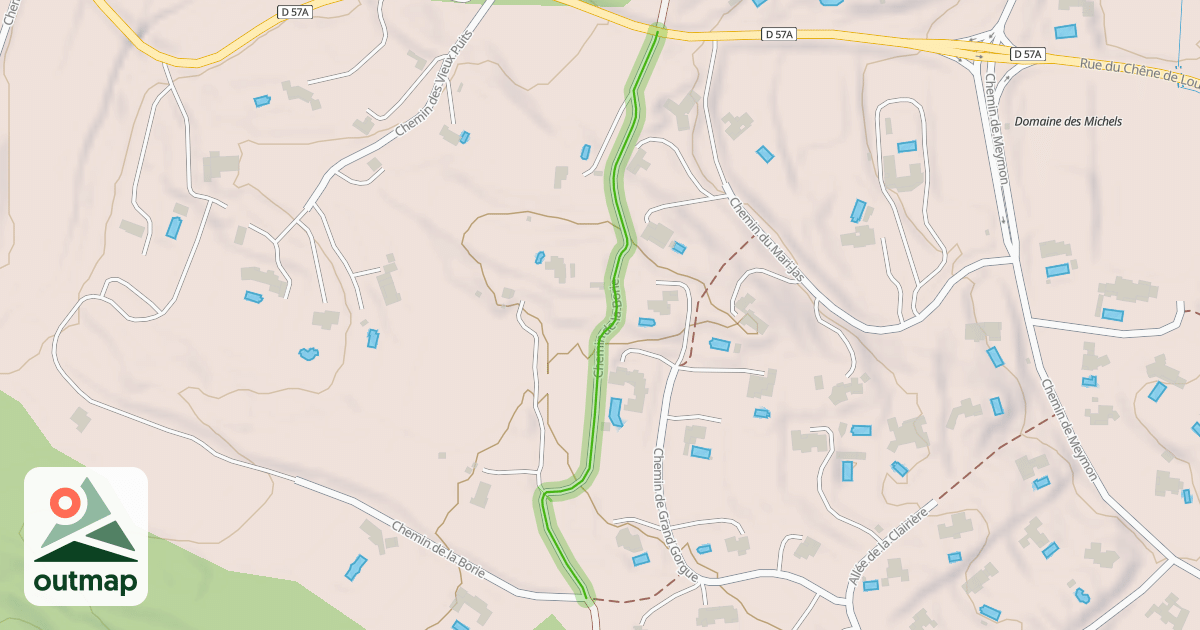 Map of Chemin de la Borie