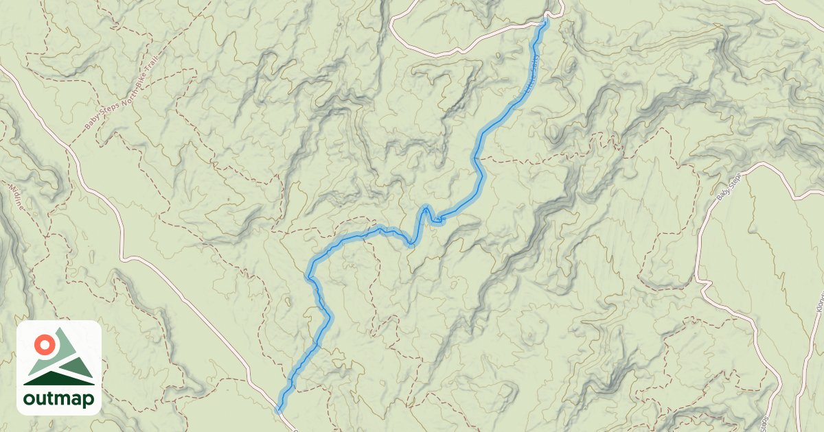 Map of Little Salty Trail