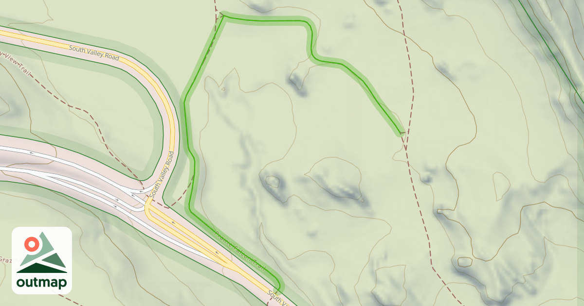 Map of Prairie Falcon Trail