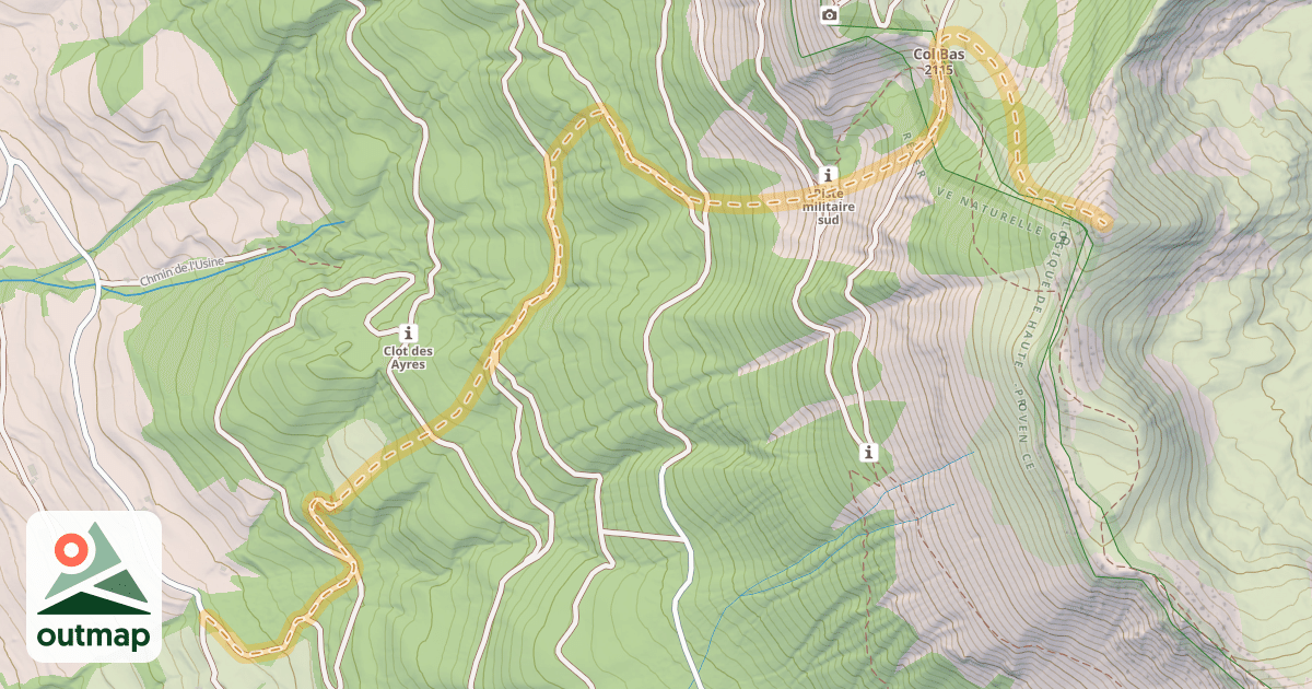 Map of Pic de Savernes — Tacournette