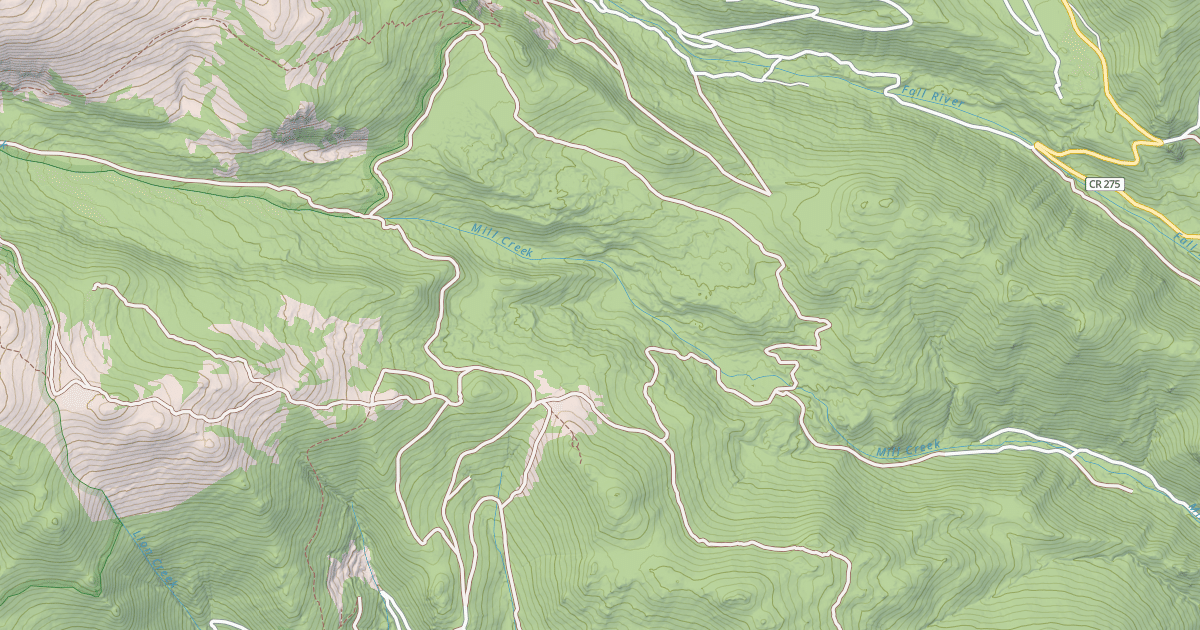 Map preview of NORTH EMPIRE CREEK