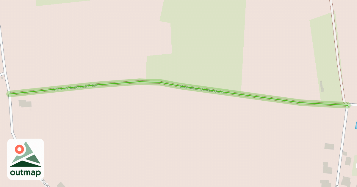Map of Chermin de Bours à Orleix
