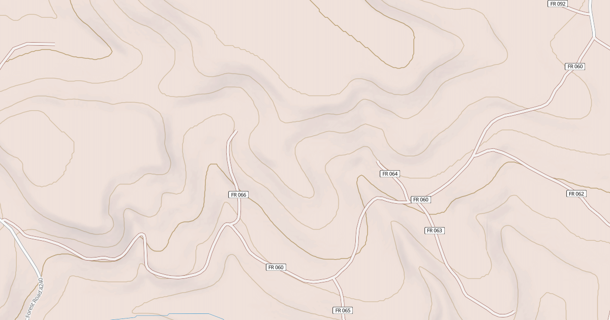 Map preview of USFS Motor Vehicle Use Map Roads {1E6F40BF-C288-4446-8D89-3CD29D551807}