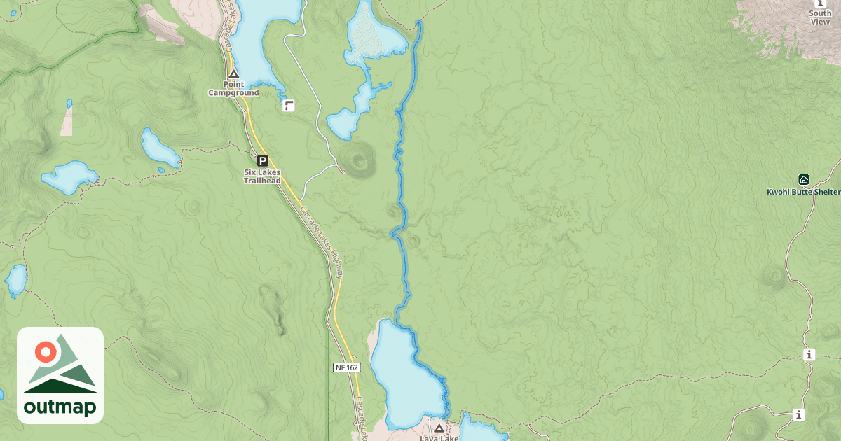 Map of Metolius-Windigo Trail