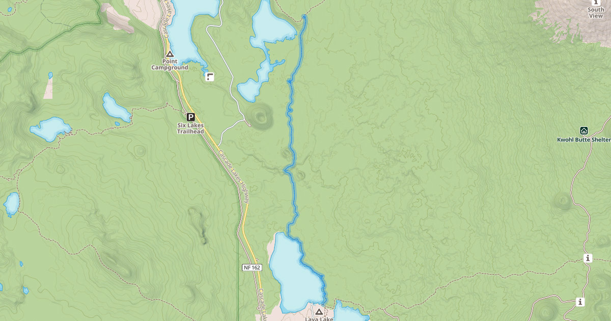 Map preview of Metolius-Windigo Trail