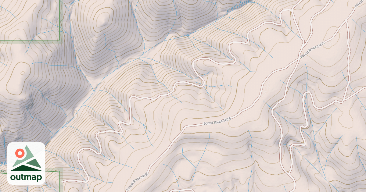 Map of USFS Motor Vehicle Use Map Trails 323317010602