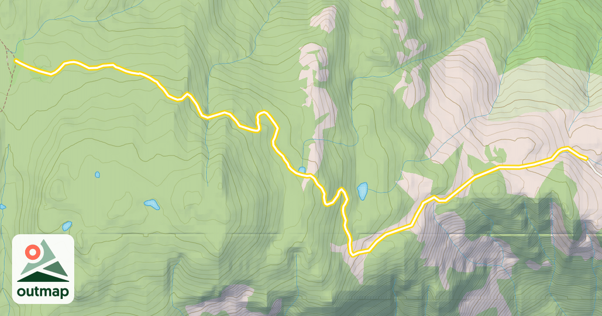 Map of Boulder Mountain Snowmobile Trails