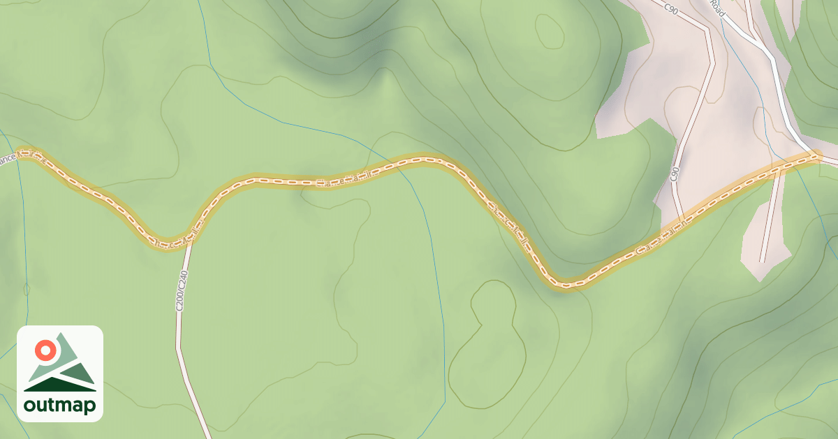 Map of Chance Creek Forest Service Road