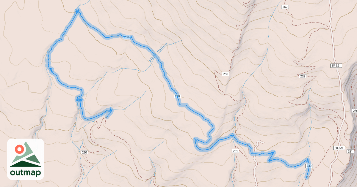 Map of High Plains Drifter Trail