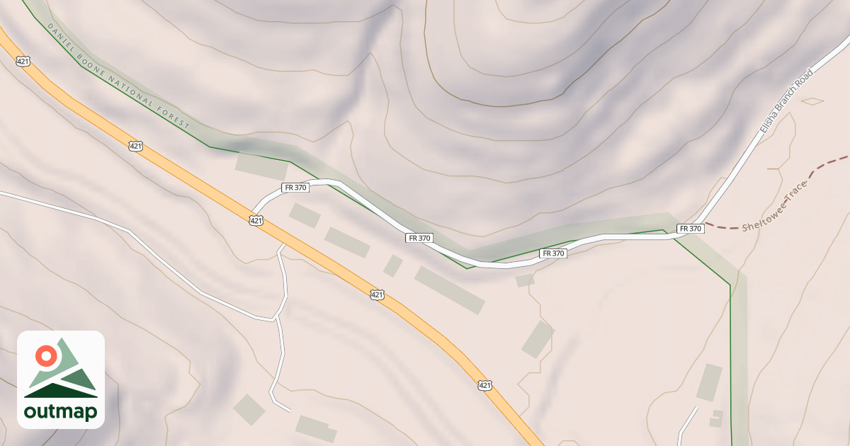 Map of Sheltowee Trace