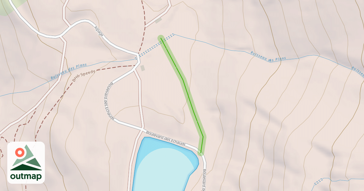 Map of Boulevard du Lac
