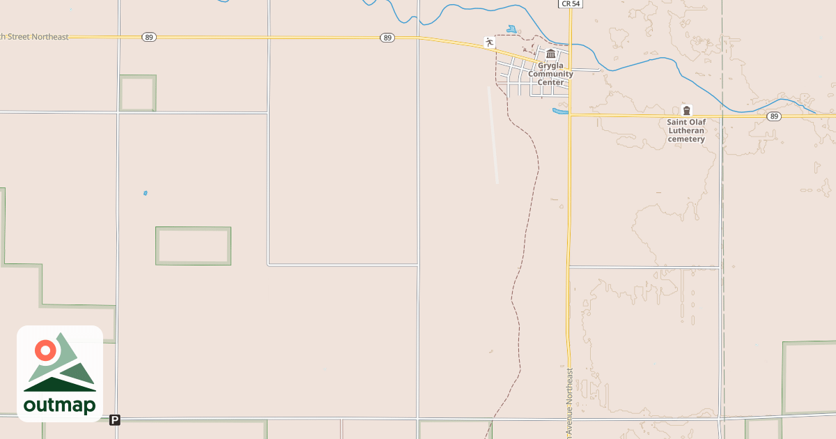 Map of Fourtown-Grygla Trail System