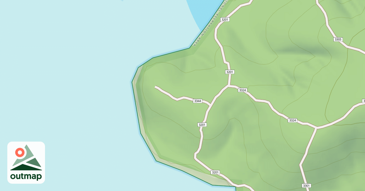 Map of USFS Motor Vehicle Use Map Trails 19366