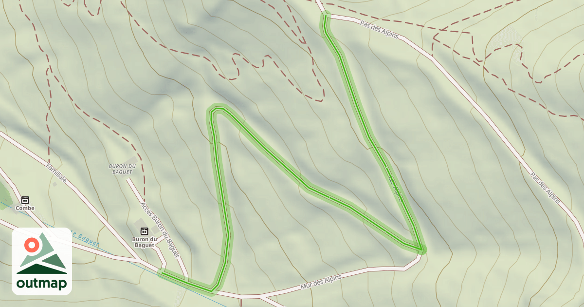 Map of Les Alpins