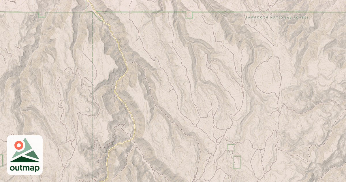 Map of DRY CREEK