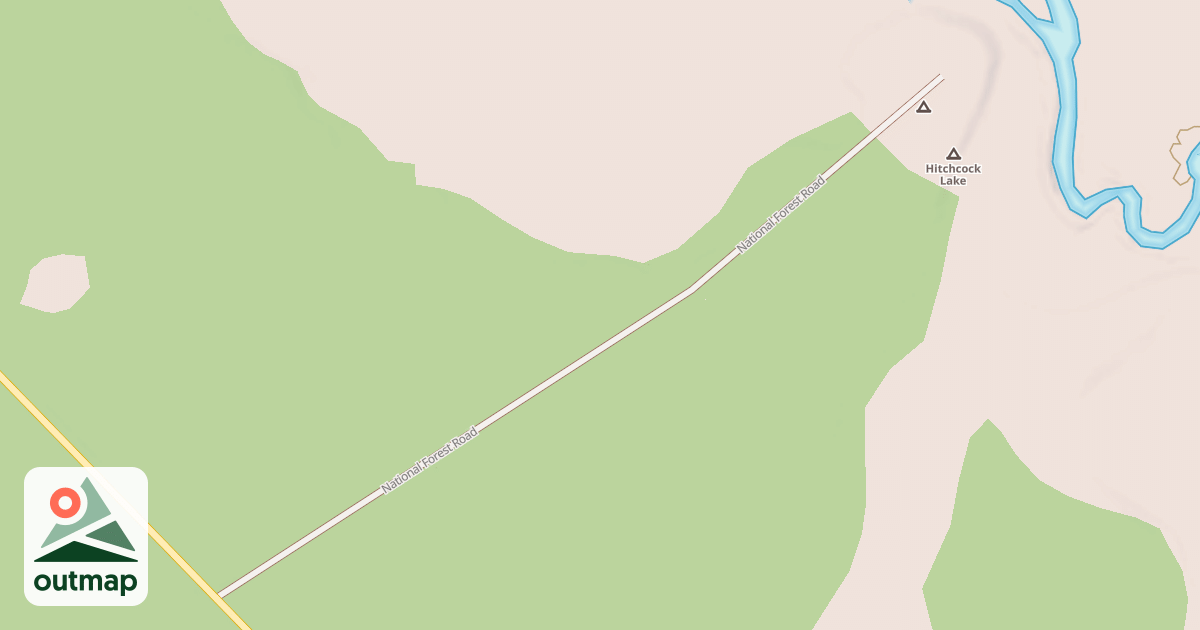 Map of HITCHCOCK LAKE/LANDING