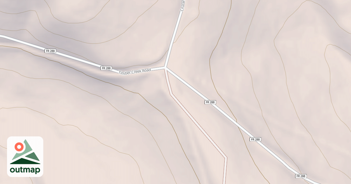 Map of CRUZANE MOUNTAIN