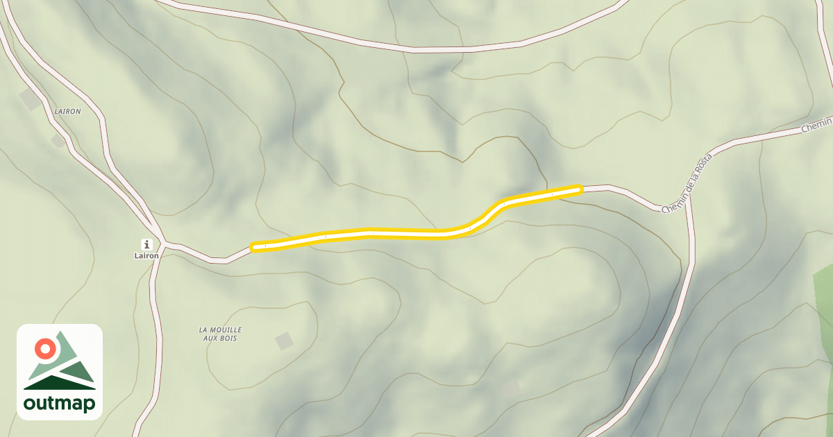 Map of Chemin de la Rosta